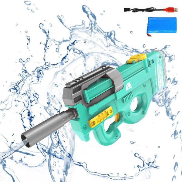 New P90 Electric Water Gun High-Tech Kids Toys Outdoor Beach Pool Large Capacity Summer Gel Blasting Water Gun For Adults - Image 10