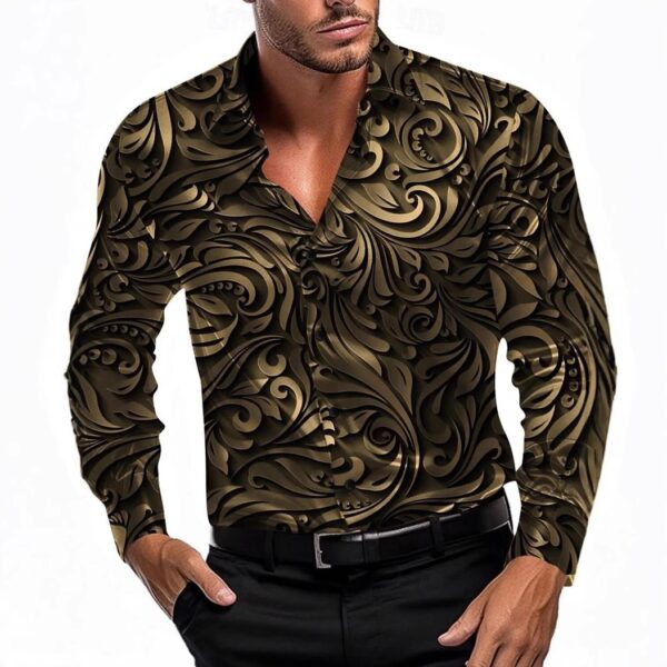 Cool Fashion Vintage Printed Shirt Hawaiian Shirt Men's Summer Shirt - Image 3