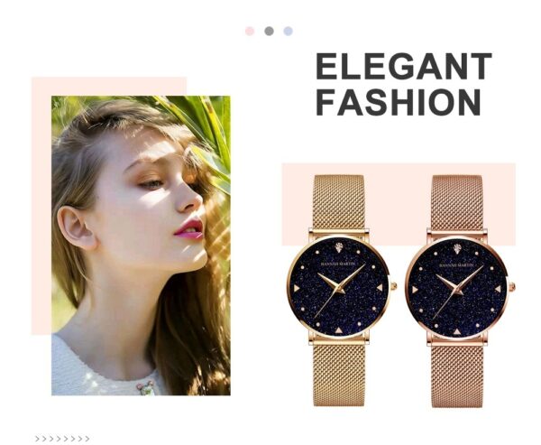 Women's Waterproof Starry Simple Quartz Watch - Image 3