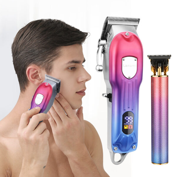 Professional Electric Hair Clippers And Engraving Clippers 2 In 1 Haircut Combo Set