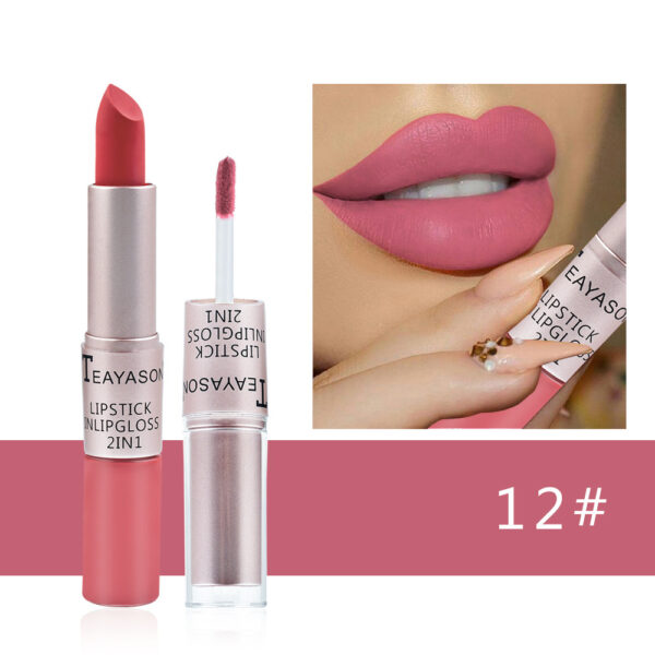 Double-ended Non-stick Cup Matte Matte Lip Gloss - Image 7