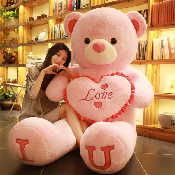 Chinese Valentine's Day Hug Bear Plush Toy - Image 3