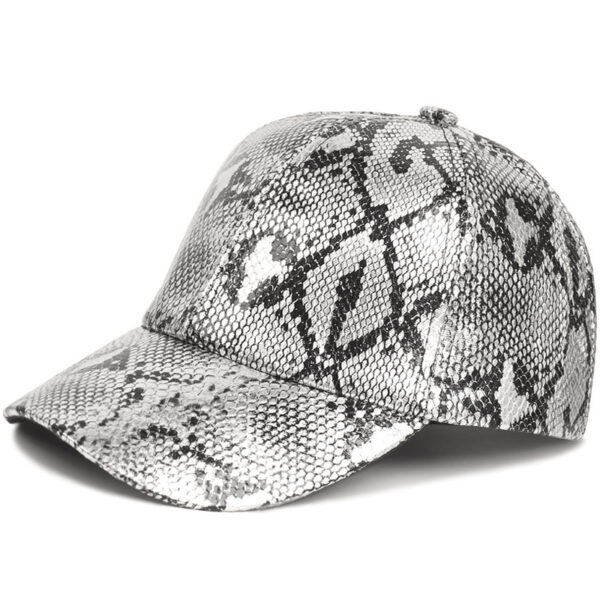 PU Serpentine Baseball Cap Sun-proof Peaked Cap - Image 10