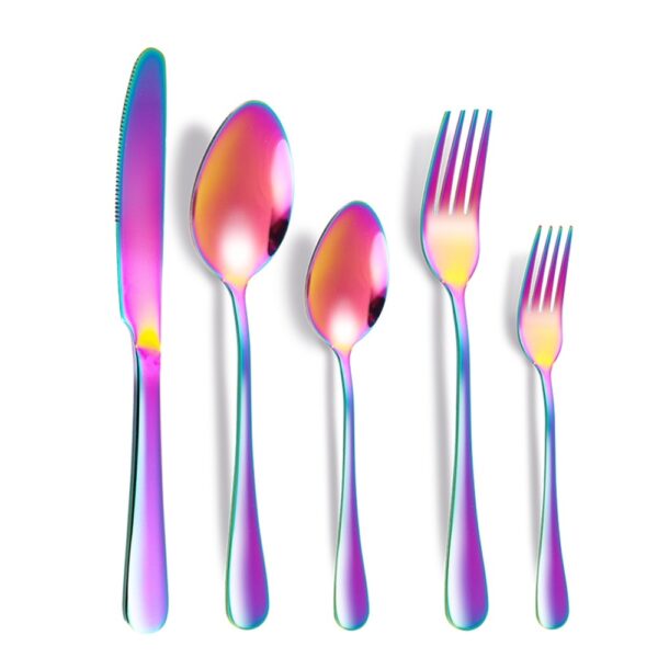 Stainless Steel Tableware Suit 5-piece Set - Image 6