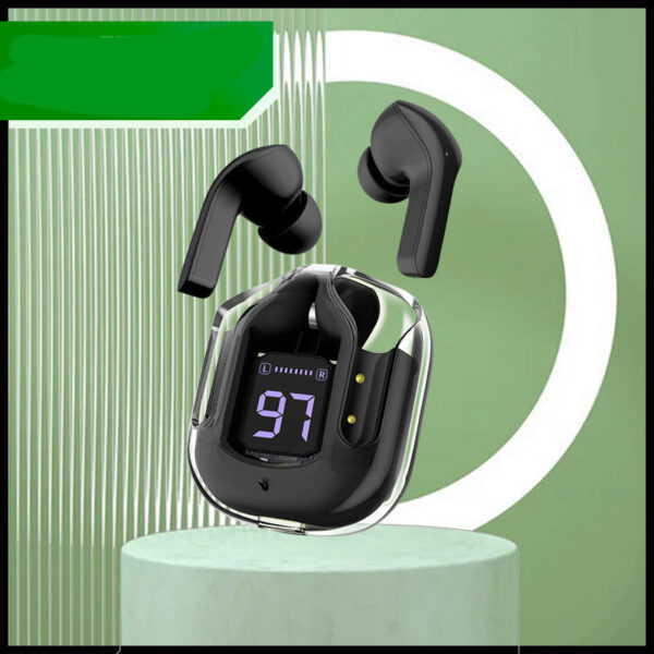 New Mini Transparent Wireless Bluetooth Headset Digital Display ENC Noise Reduction True Wireless Sports Music - Image 4