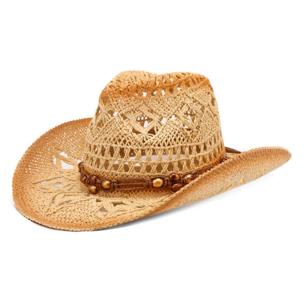 Hollow Out Western Cowboy Hat Straw Breathable - Image 3