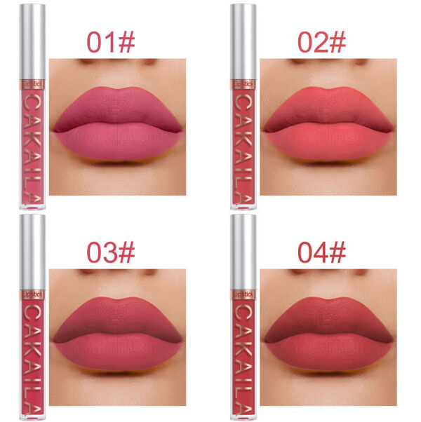 Pack Of 10 Matte Nonstick Cup Waterproof Lip Gloss - Image 3