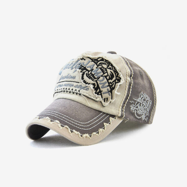 Embroidered Men's Outdoor Leisure Tiger Head Sun Hat - Image 4