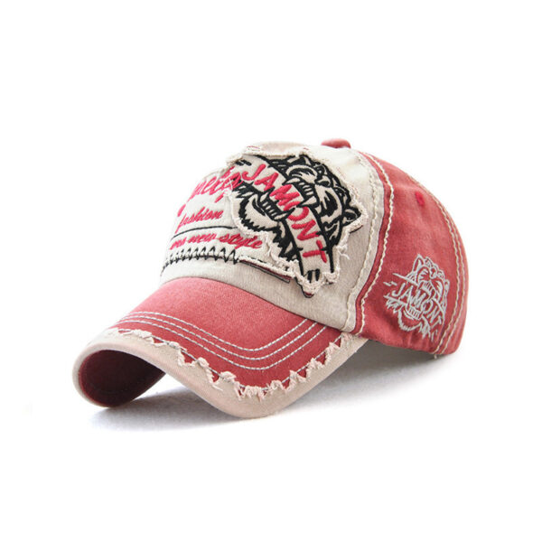 Embroidered Men's Outdoor Leisure Tiger Head Sun Hat - Image 2