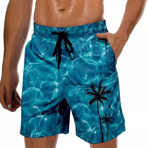 Hawaiian Series 3D Printed Summer Loose Beach Pants - Image 8