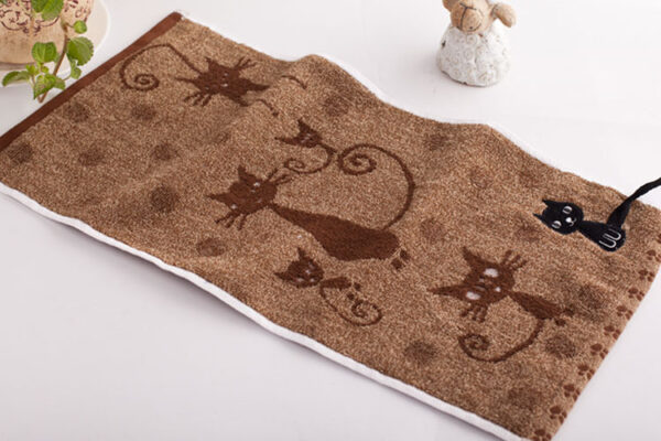 Tail Hook Cotton Cat Face Towel 25x50cm - Image 2