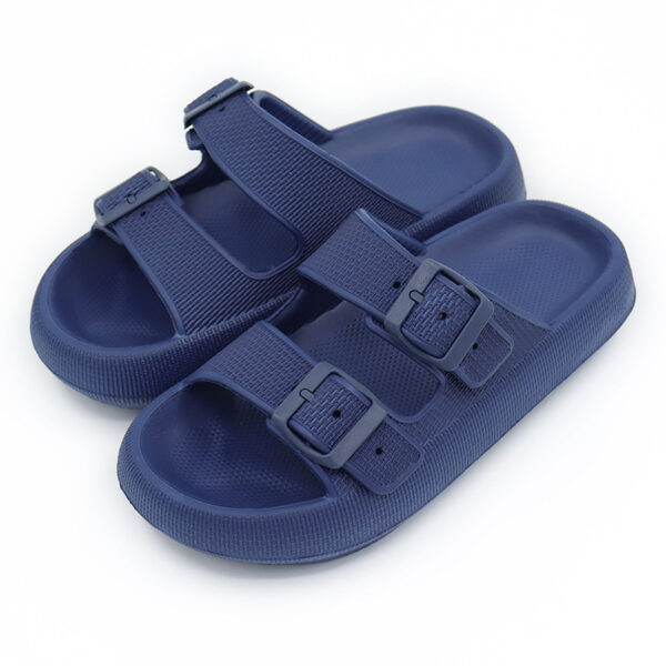 Platform Slippers Women's Summer Buckle Home Shoes Fashion Outdoor Wear Soft Bottom Sandals - Image 5