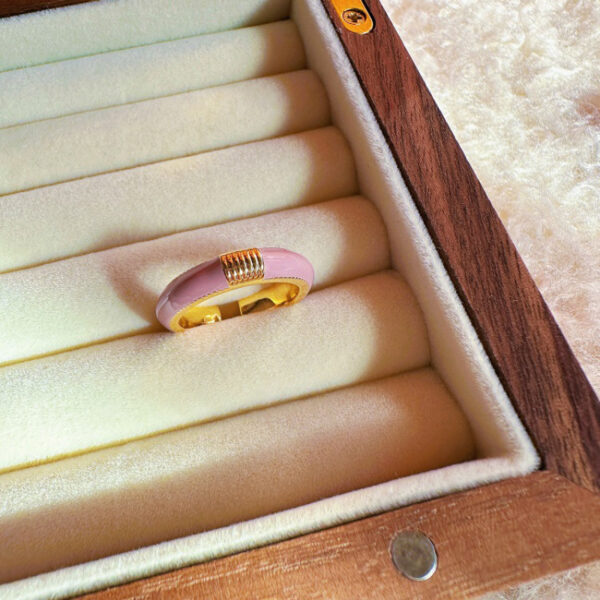 Retro 18K Gold Ring Women - Image 6