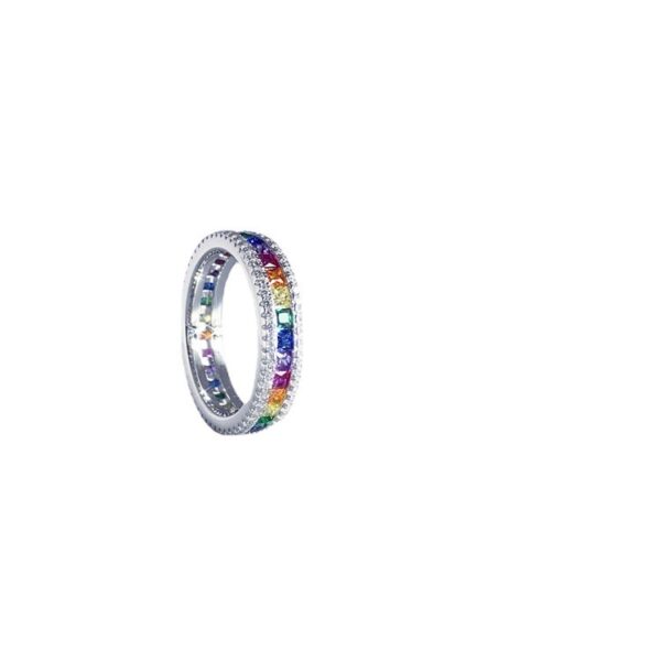 Personalized Simple Silver Women's Ring - Image 3