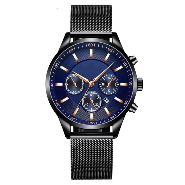 Mens Fashion Mesh Strap Waterproof Watch - Image 6