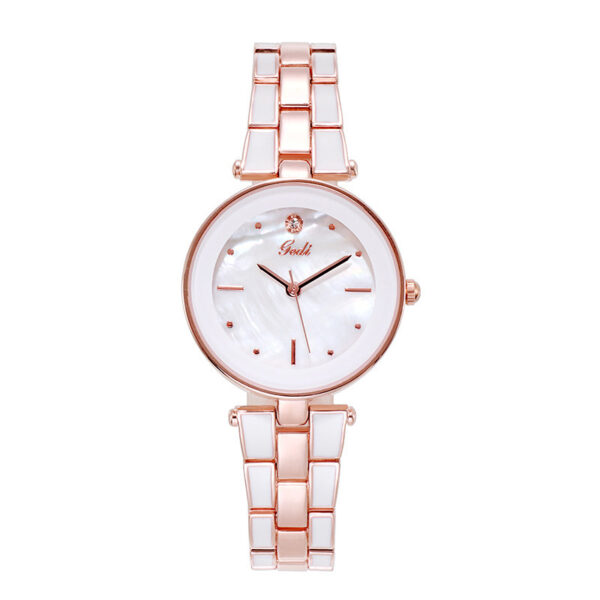 Ladies Watch Korean Style Trendy Student White Quartz - Image 5