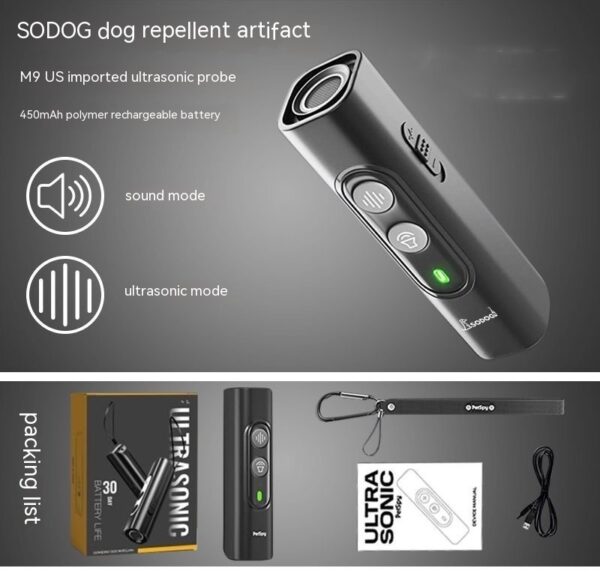 High Power Portable Ultrasonic Dog Repellent Device - Image 6