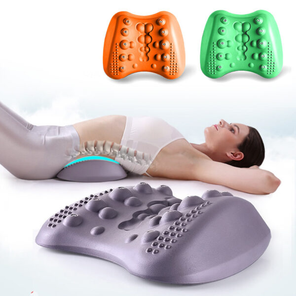 Lumbar Support Pillow For Lower Back Pain Relief Lower Back Stretcher Massager For Chronic Lumbar Pain Relief & Herniated Disc - Image 2