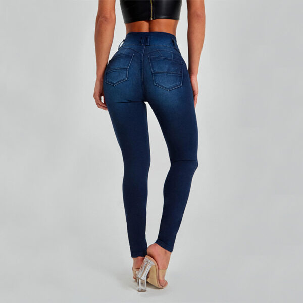 High Waist Jeans Women's Skinny Trousers Tight Stretch Shaping And Hip Lifting Pants - Image 4