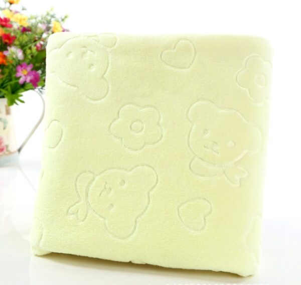 cartoon bear child big bath towel absorbent towel microfiber bath towel beach towel - Image 9