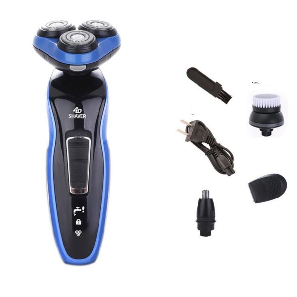 4 In 1 Electric Shaver Triple Blade Razor Men Clipper Rechargeable Trimmer - Image 3