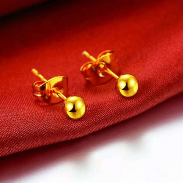 24K Gold Plated Earrings Euro Gold Jewelry New Popular Earrings - Image 2