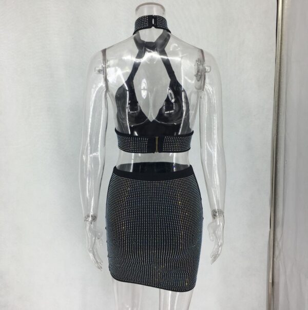 Women Diamonds Two Piece Set Dress - Image 2