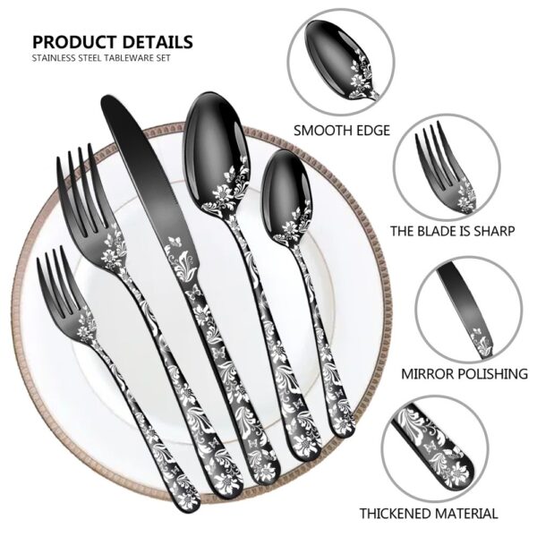 Stainless Steel Tableware Suit 5-piece Set - Image 7