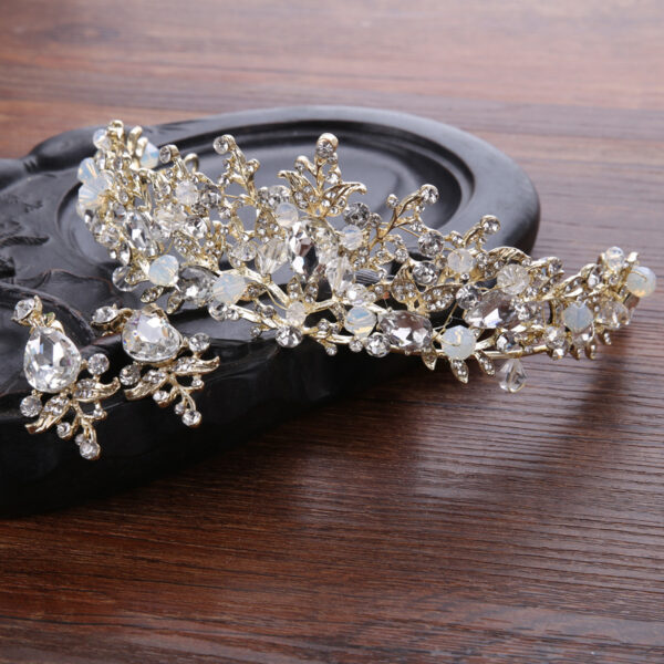 Bride Crystal Crown Hair Accessory - Image 2