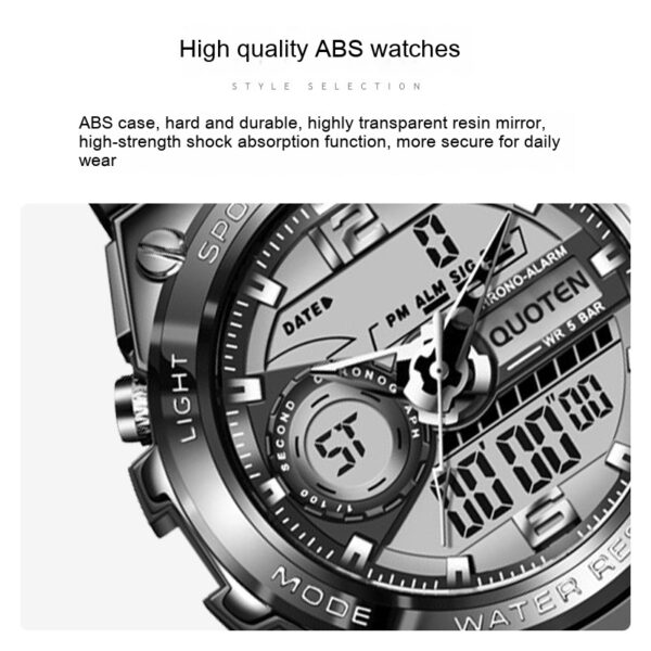 Waterproof Sports Electronic Quartz Watches Business Trends Watch Multi-function - Image 5