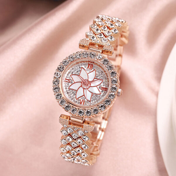 Fashion Temperament Diamond Starry Bracelet Watch Lady Creative Gift Set - Image 7