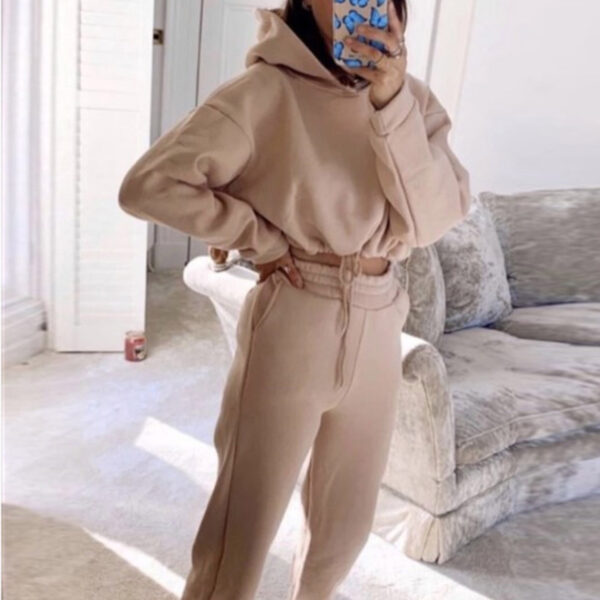 Jogging Suits For Women 2 Piece Sweatsuits Tracksuits Sexy Long Sleeve HoodieCasual Fitness Sportswear - Image 7