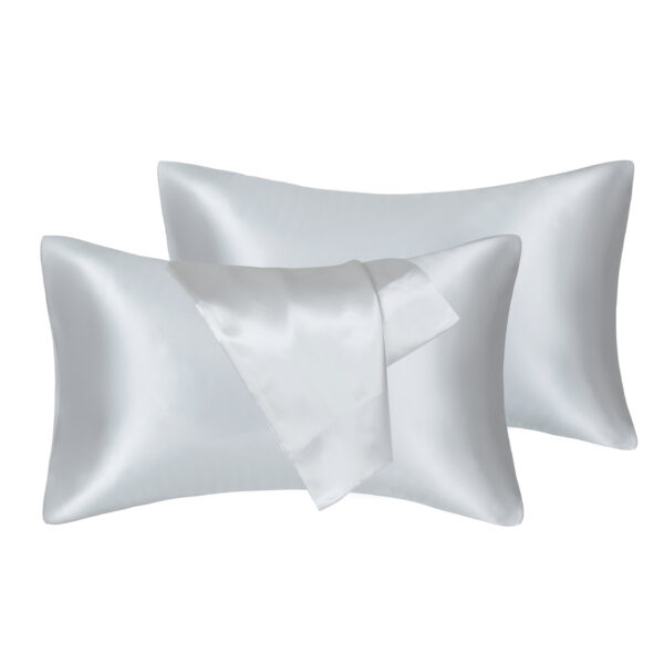 75D Satin Artificial Silk Pillowcase - Image 9