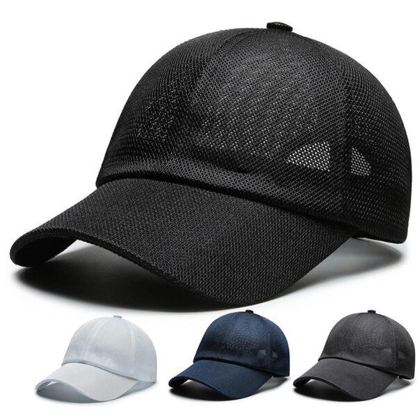 Sun Protection Baseball Cap Outdoor Fishing Breathable Mesh Fitted