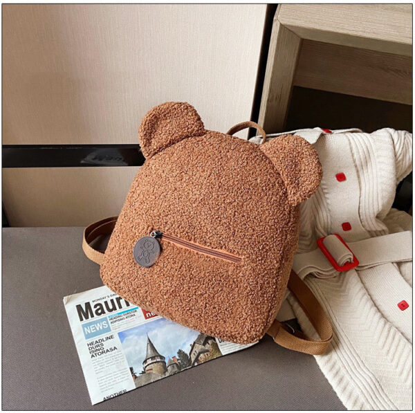 Bear Backpacks Portable Children Travel Shopping Rucksacks Women's Cute Bear Shaped Shoulder Backpack - Image 4