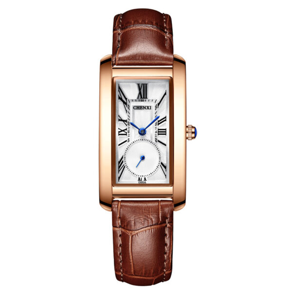 Reloj New Luxury Women Watch Leather Waterproof Rectangle Watch For Women - Image 3