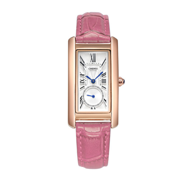 Reloj New Luxury Women Watch Leather Waterproof Rectangle Watch For Women - Image 4