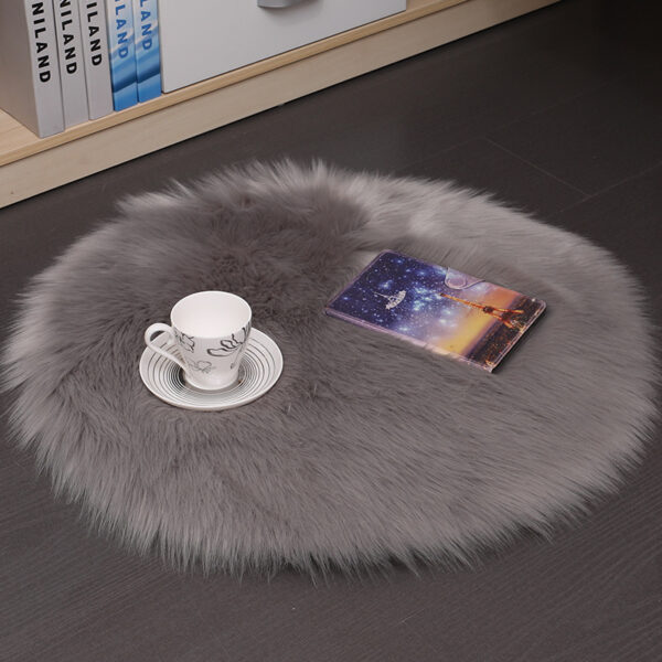 Hair Plush Carpet Floor Mats Household Floor Mats  Wool Round Bedroom Carpets - Image 10