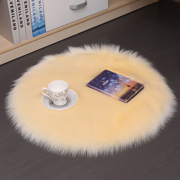 Hair Plush Carpet Floor Mats Household Floor Mats  Wool Round Bedroom Carpets - Image 6