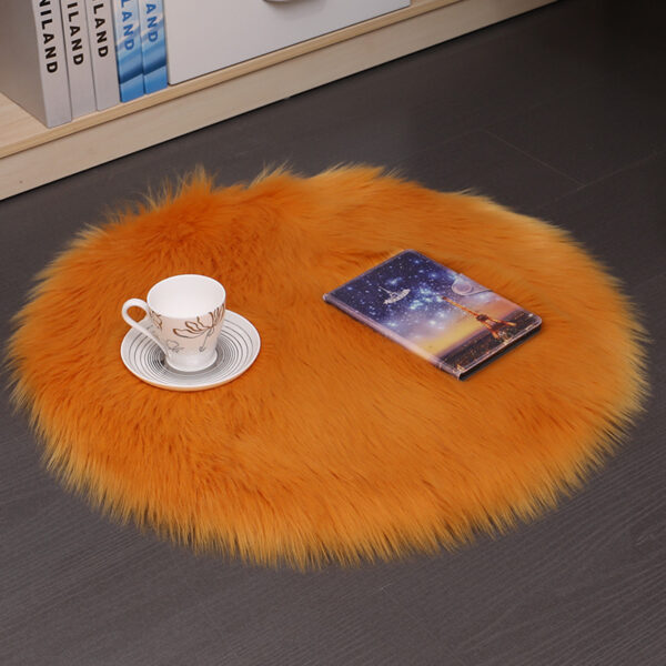 Hair Plush Carpet Floor Mats Household Floor Mats  Wool Round Bedroom Carpets - Image 5