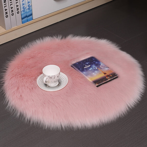 Hair Plush Carpet Floor Mats Household Floor Mats  Wool Round Bedroom Carpets - Image 2