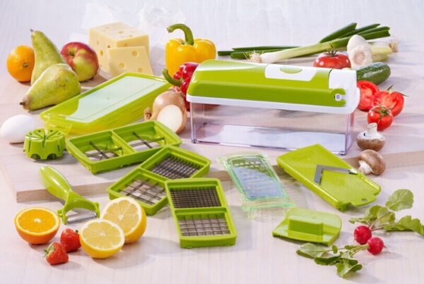 12pcs Multifunctional Vegetable Chopper Handle Food Grate Food Chopper Vegetable Slicer Dicer Cut Kitchen Gadgets - Image 8