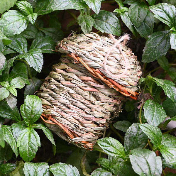 Creative Straw Birds Nest Handicraft Hand-Woven Straw Bird Cage - Image 3