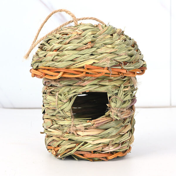 Creative Straw Birds Nest Handicraft Hand-Woven Straw Bird Cage - Image 2