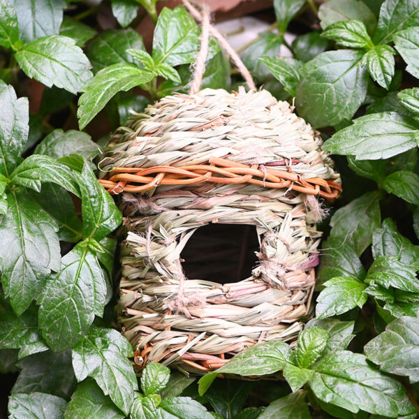 Creative Straw Birds Nest Handicraft Hand-Woven Straw Bird Cage - Image 5