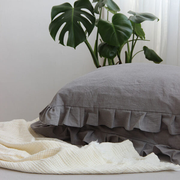 Pure Cotton Ruffled Pillowcase, A Pair Of Single Pillowcases - Image 6