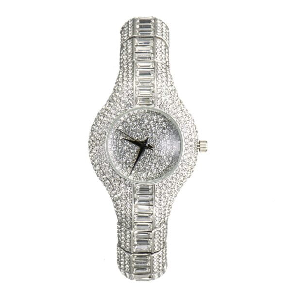 Fashion Watch With Diamonds And Colorful Stones Full Of Diamonds European-Style High-End Watches For Women - Image 4