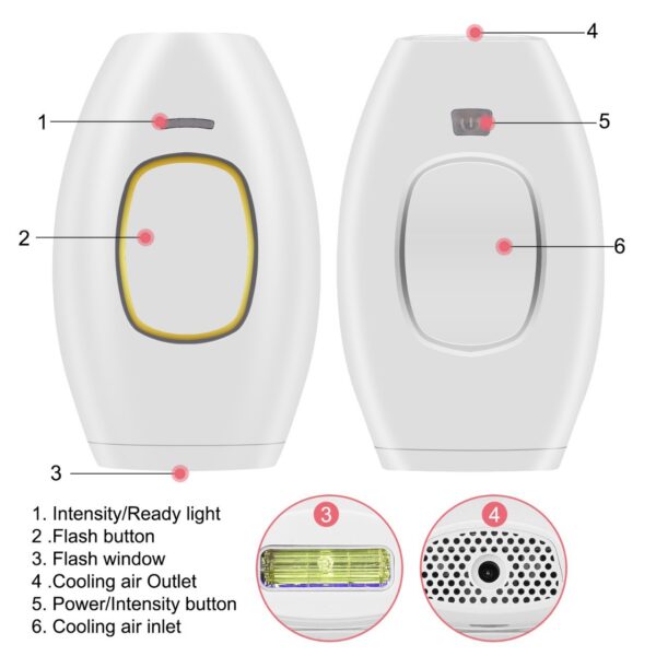 Freezing Point Laser Hair Removal Apparatus Handheld Facial Whole Body Beauty Apparatus Female ipl Photon Laser Hair Removal Apparatus - Image 7