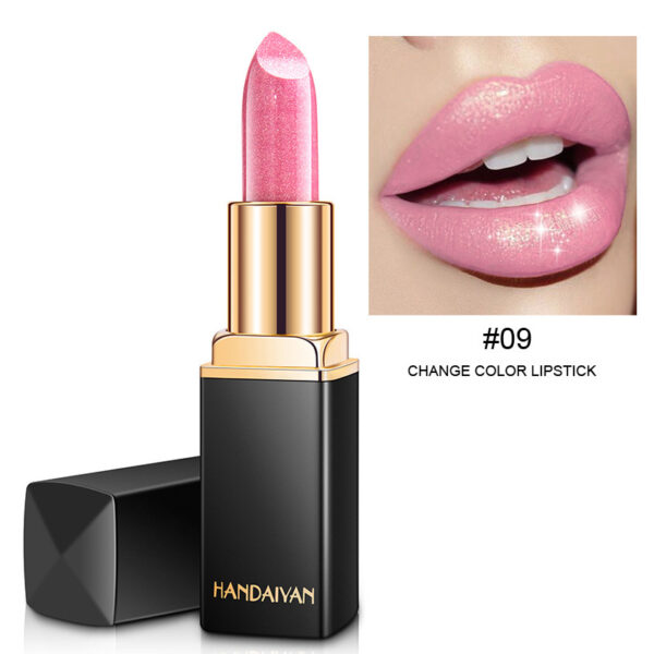 Shiny Metallic Lipstick Pearlescent Color Temperature Change Lipstick Gilt Lipstick - Image 9