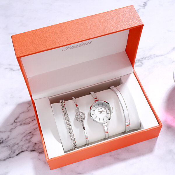 Gift Set Waterproof Quartz Watch Women's Watch - Image 4